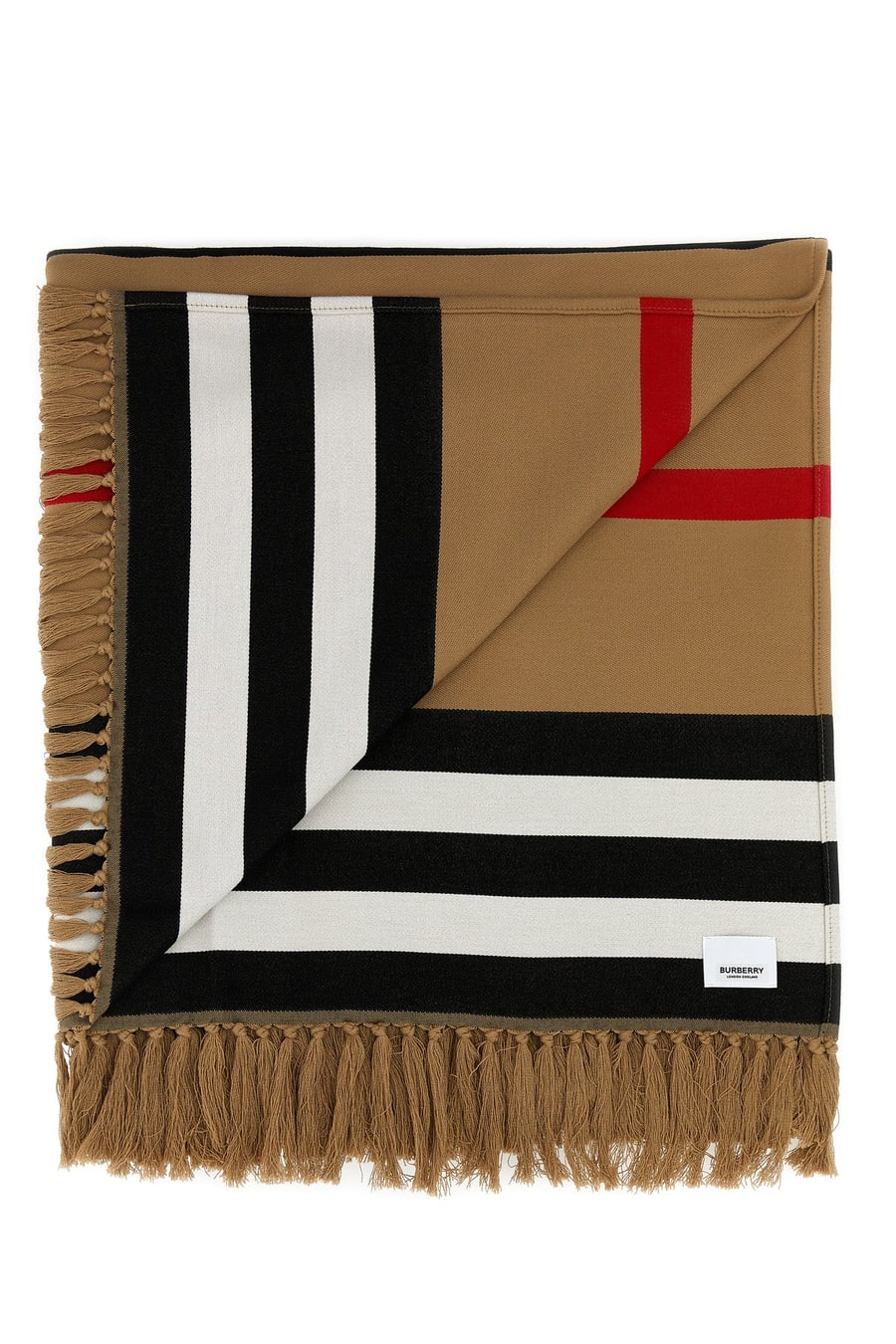 Burberry Coperta in cotone ricamato, view 2