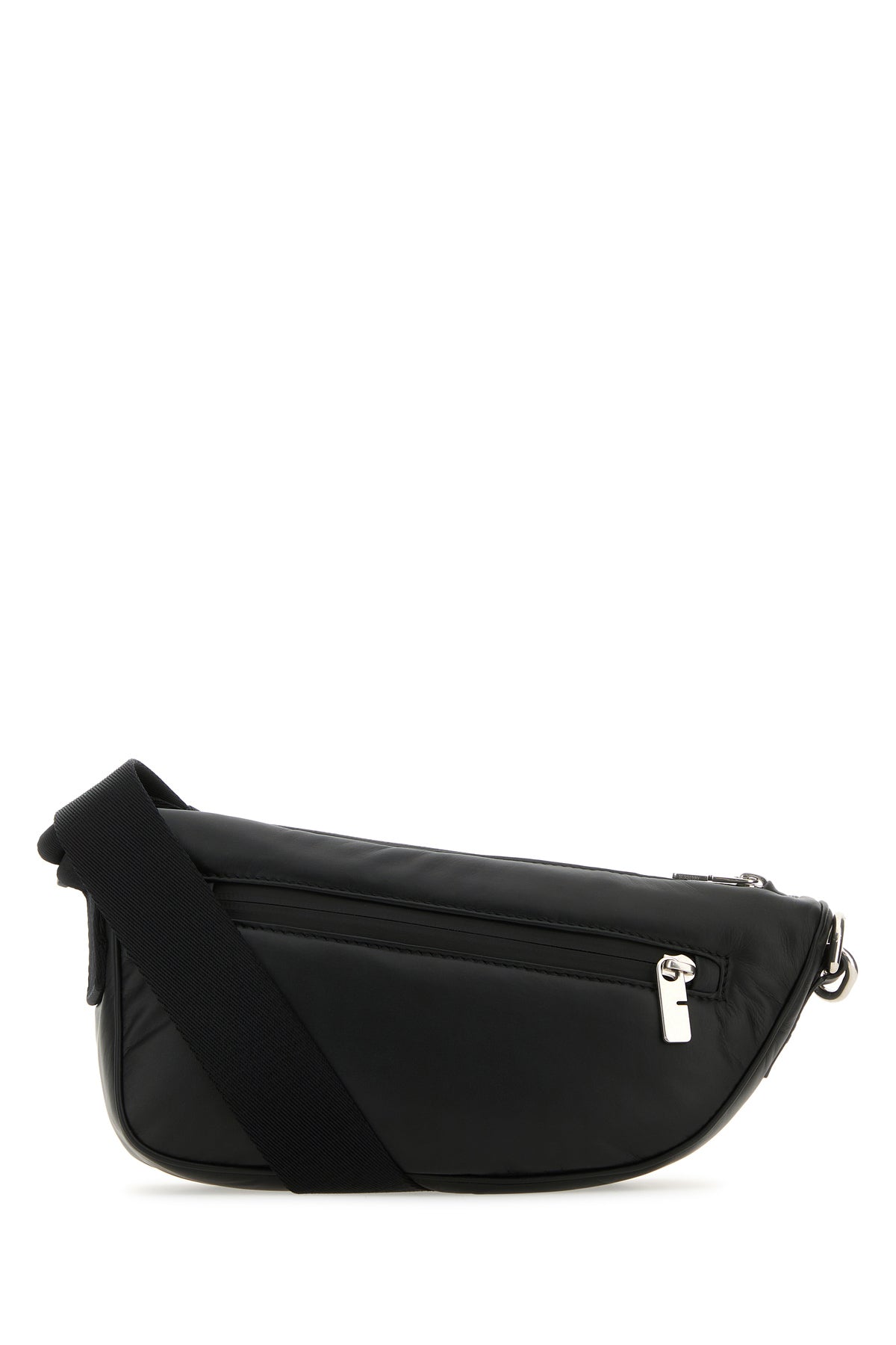 Burberry Borsa a tracolla Shield in pelle nera
