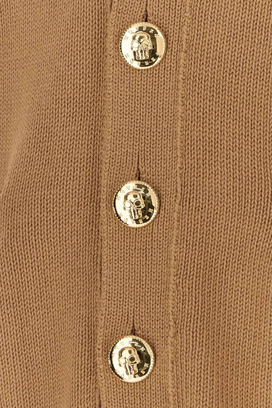 Alexander McQueen Cardigan in cotone biscotto, view 5