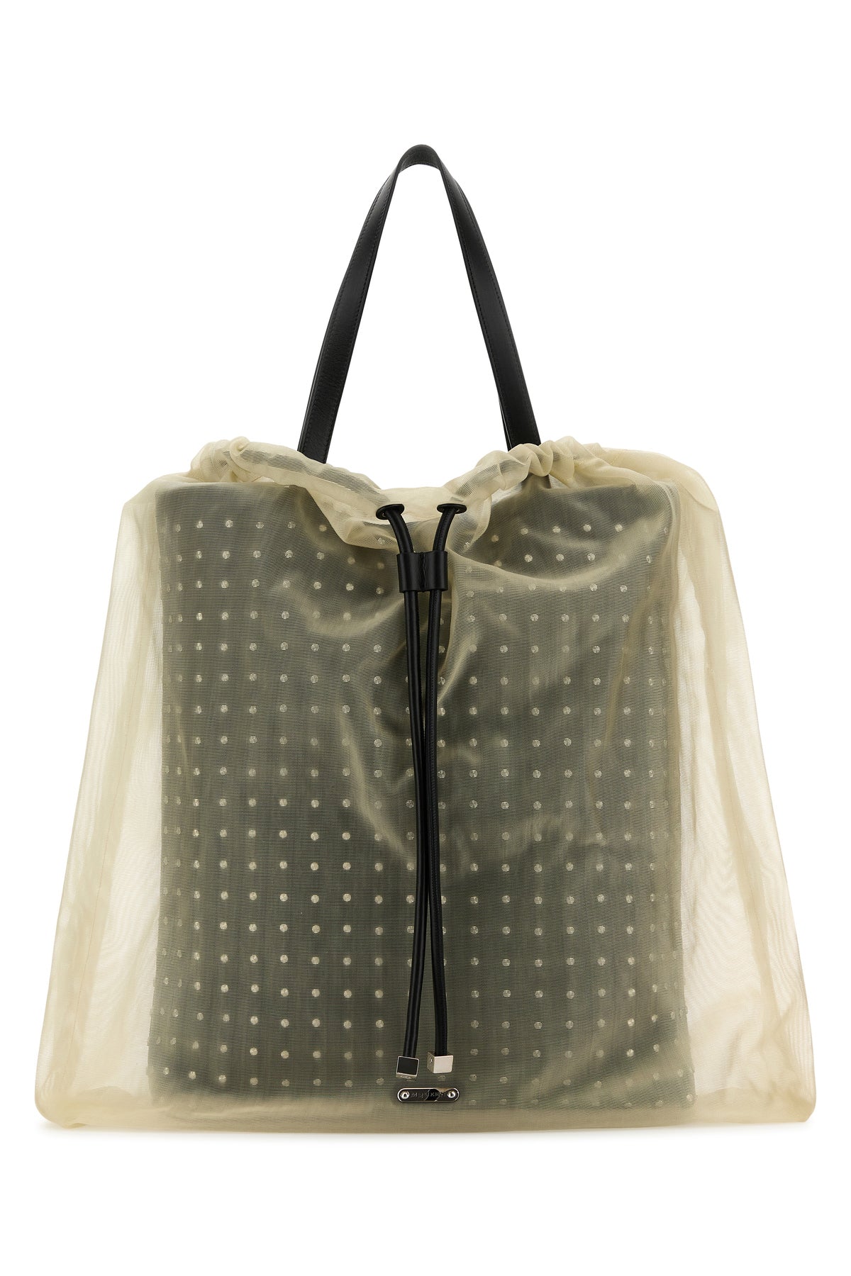 Alexander McQueen Borsa shopping Nebula bicolor in pelle e tulle