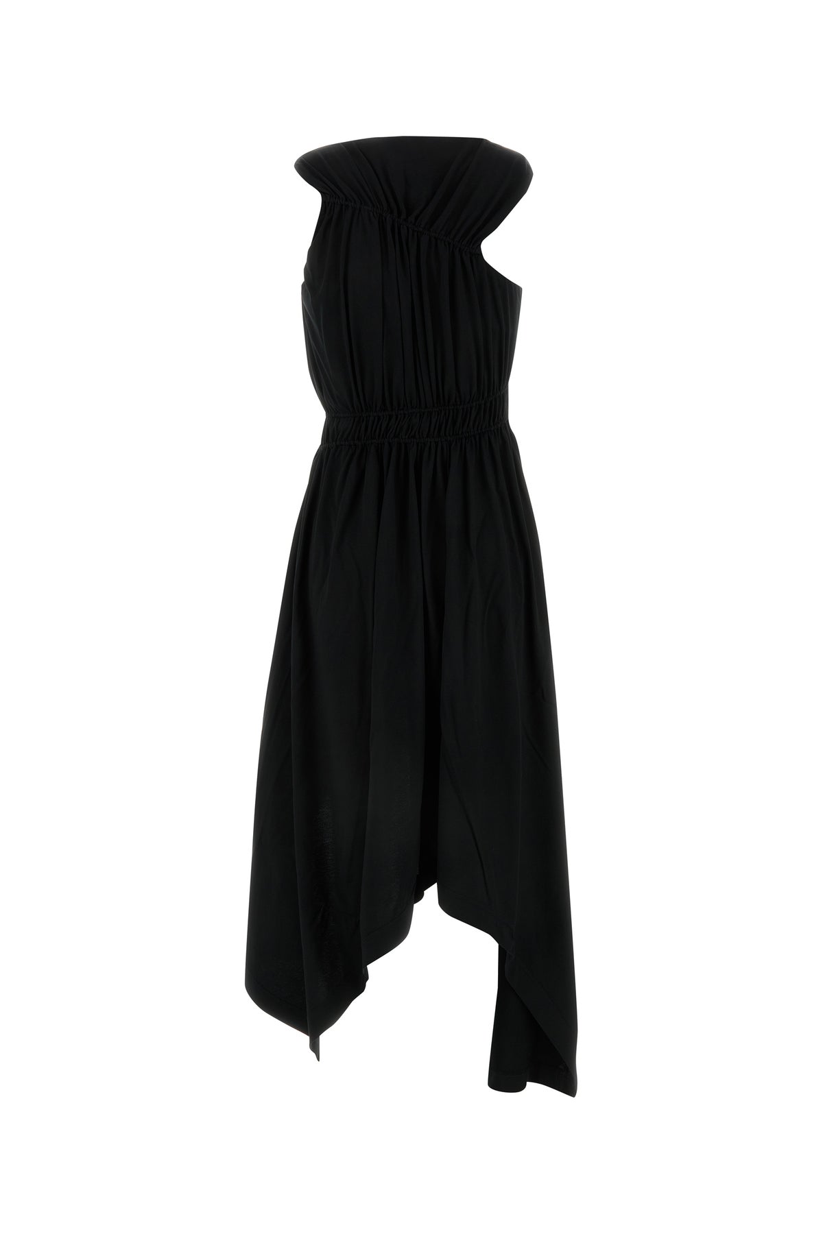 Alexander McQueen Abito in jersey nero, view 2