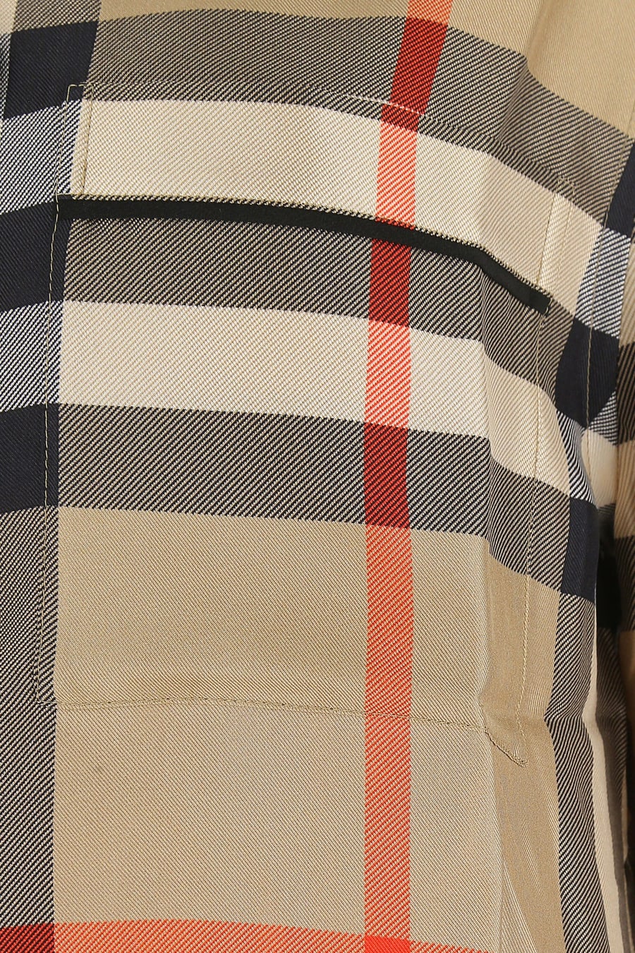 Burberry Camicia in raso stampato, view 3