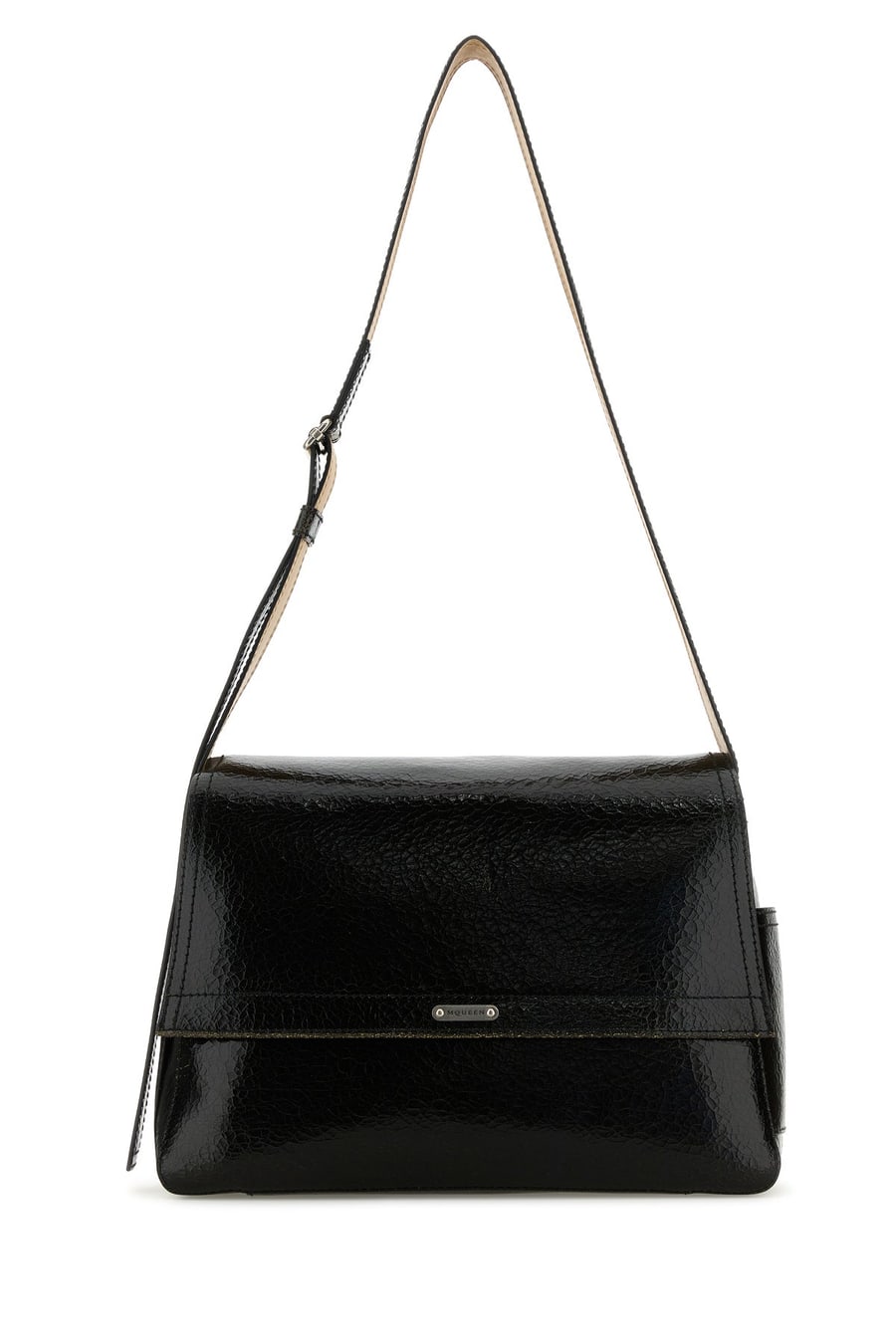 Alexander McQueen Borsa a tracolla The Slouch in pelle nera