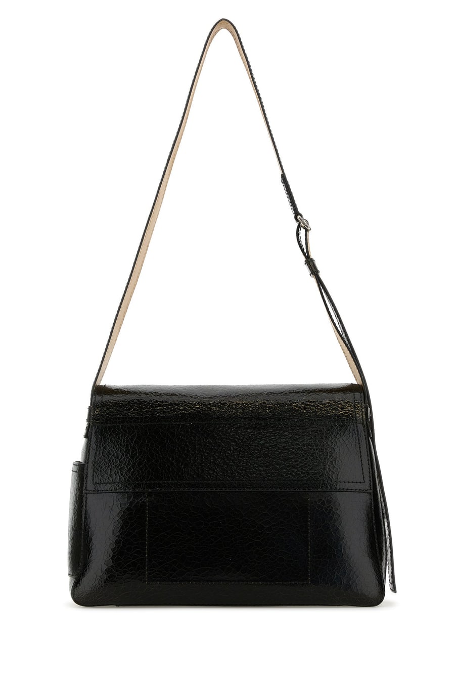 Alexander McQueen Borsa a tracolla The Slouch in pelle nera, view 3