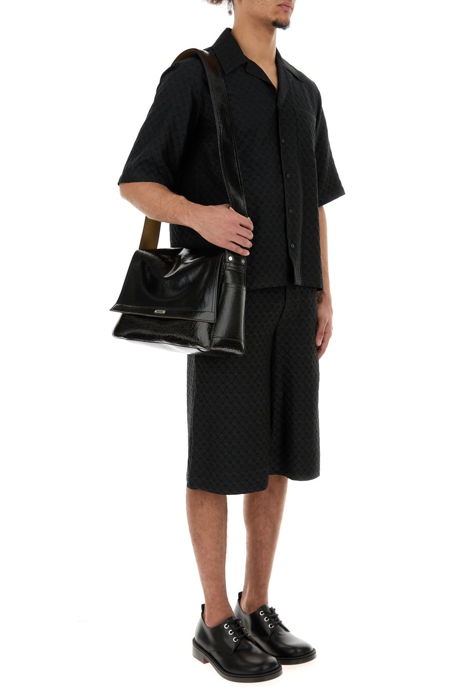 Alexander McQueen Borsa a tracolla The Slouch in pelle nera, view 5