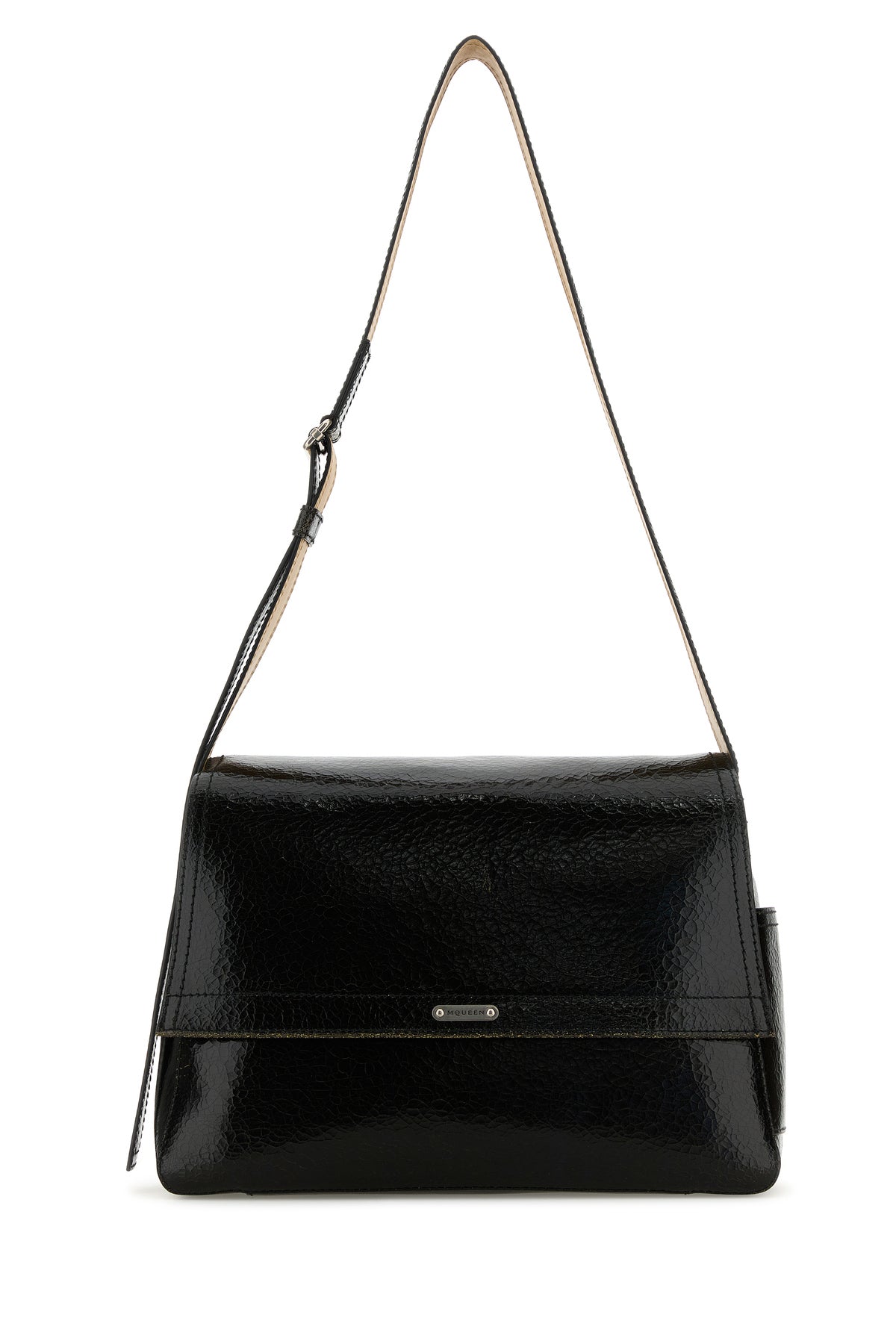 Alexander McQueen Borsa a tracolla The Slouch in pelle nera