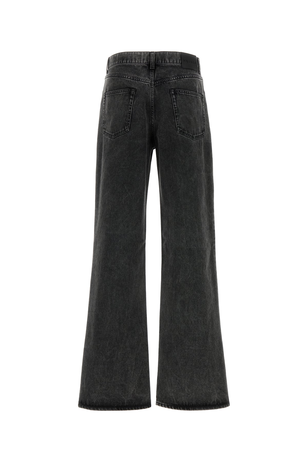 Alexander McQueen Jeans in denim grigio, view 2