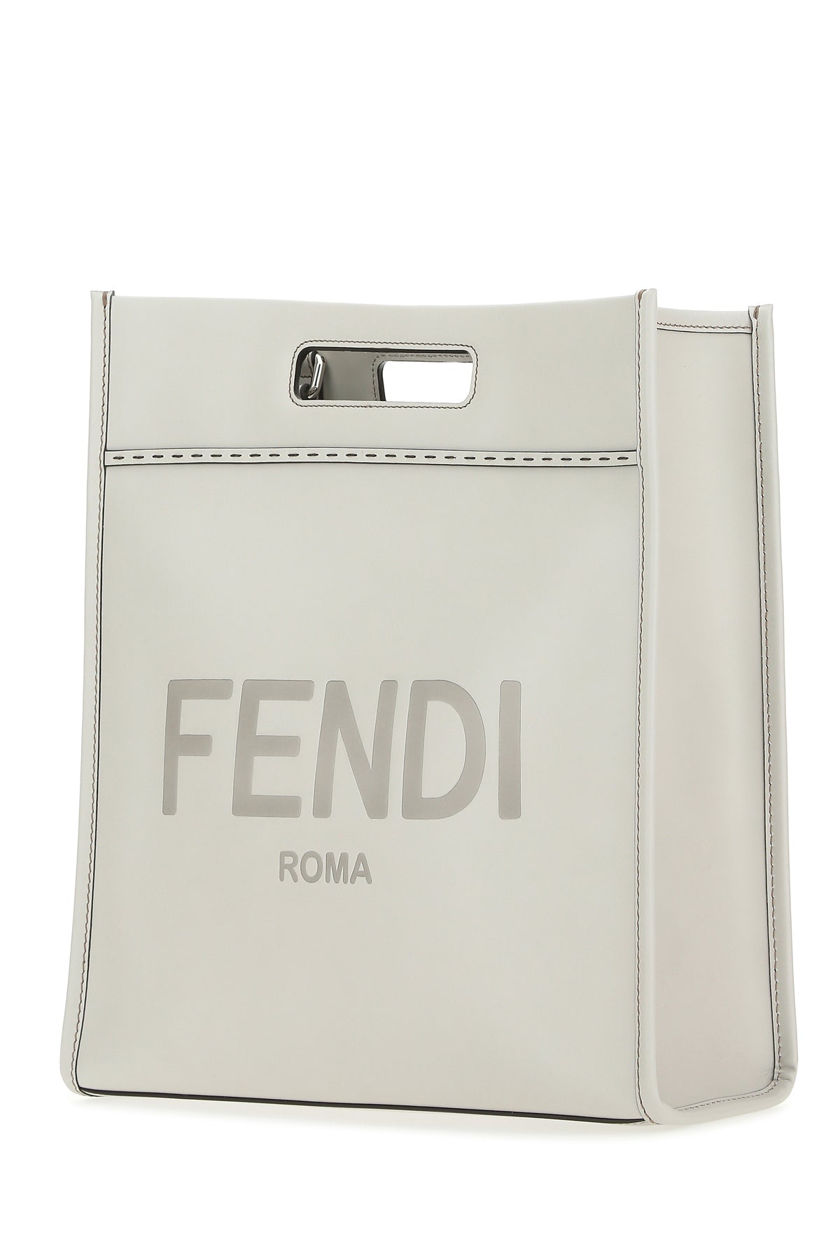 Fendi Borsa shopping in pelle ghiaccio, view 2