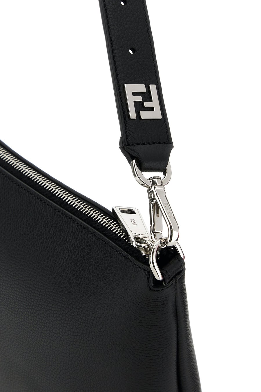 Fendi Borsa a spalla Fendi After Fendi Roma in pelle nera, view 4