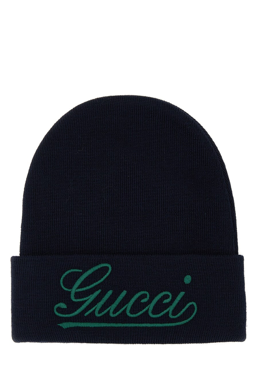 Gucci Cuffia in lana blu scuro