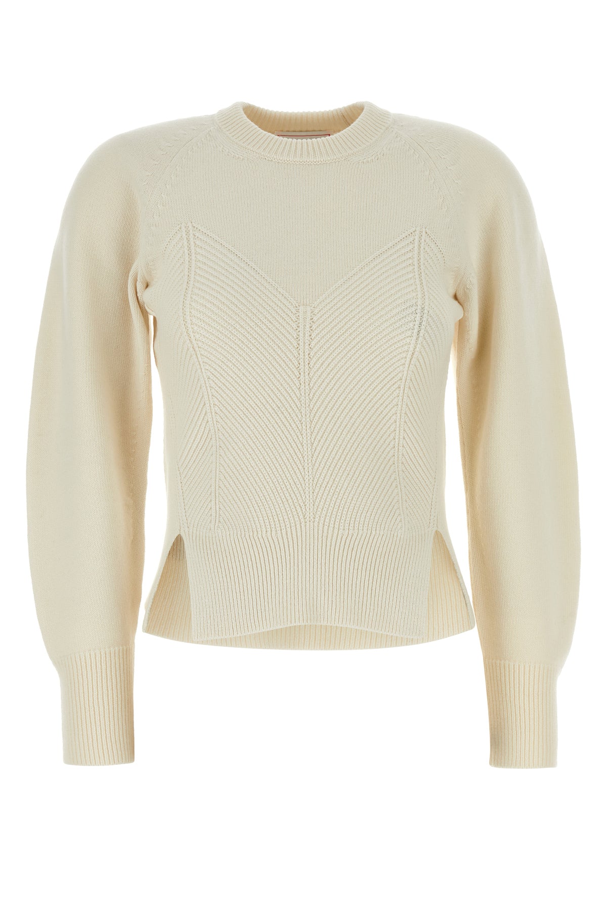 Alexander McQueen Maglione in misto lana avorio