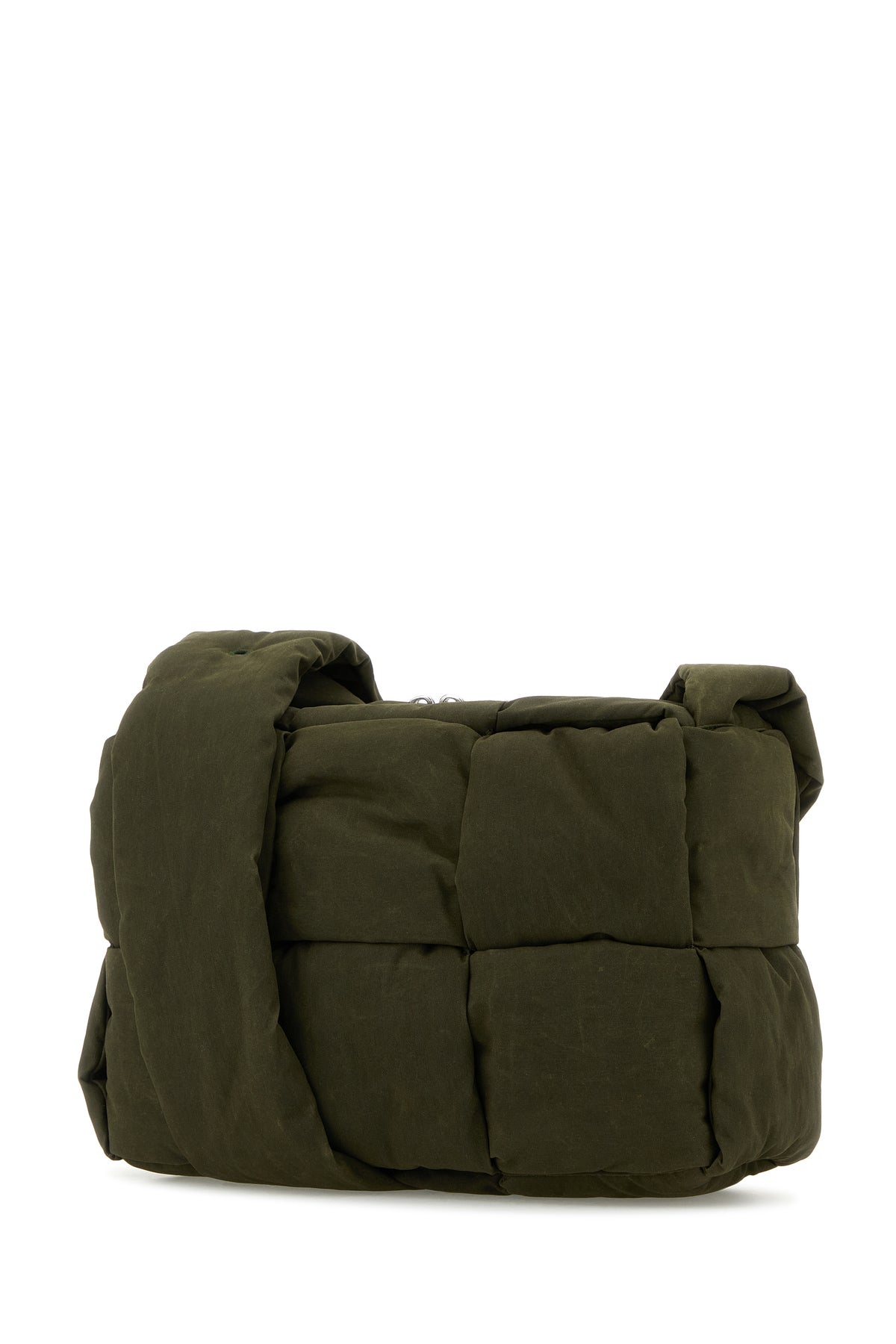 Bottega Veneta Borsa a tracolla Arco media in tela verde oliva, view 2