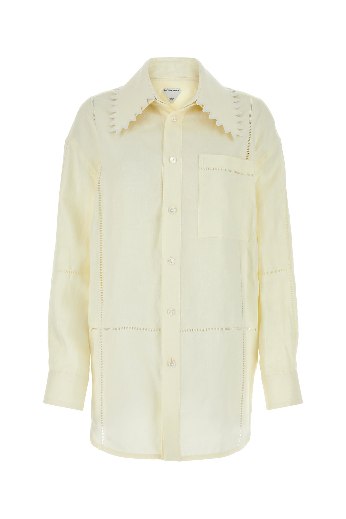Bottega Veneta Camicia in lino crema