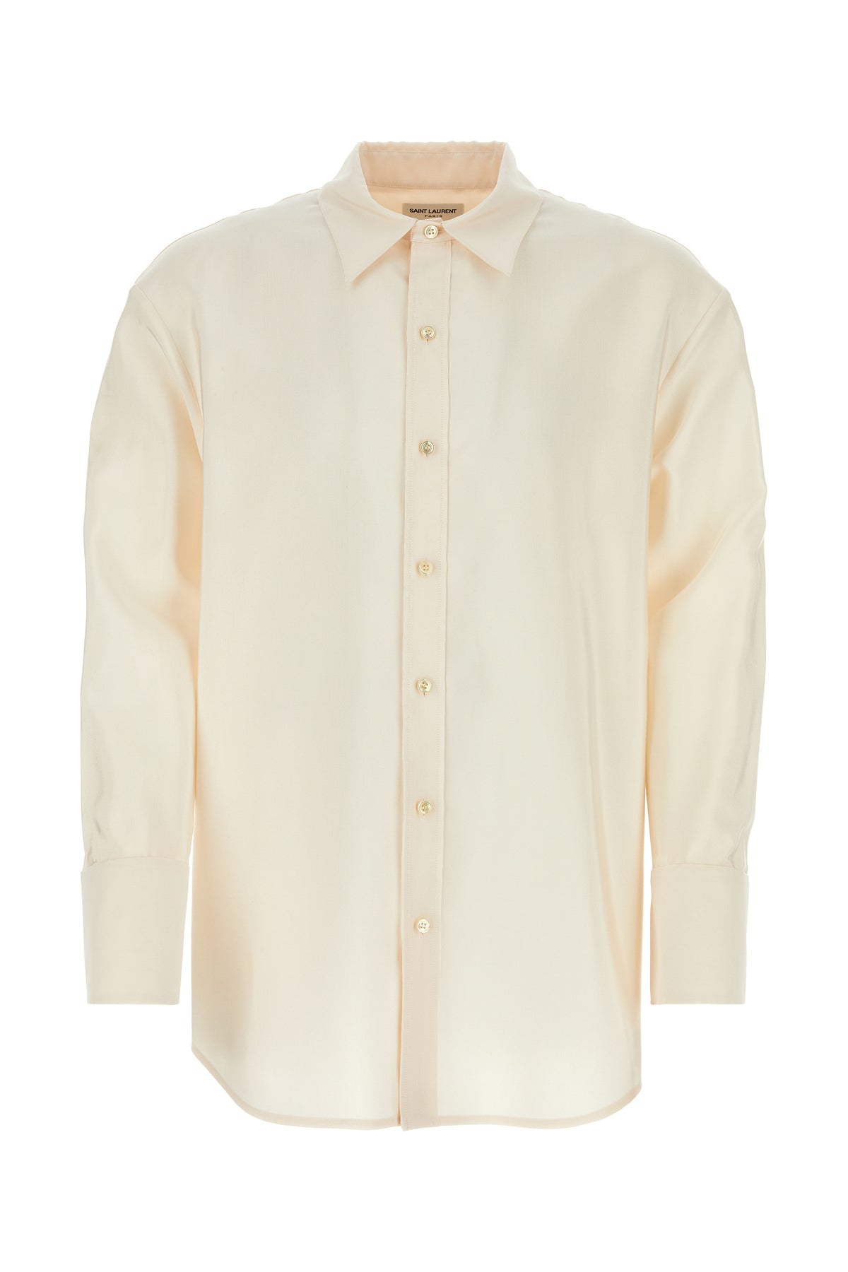 Saint Laurent Camicia oversize in faille avorio