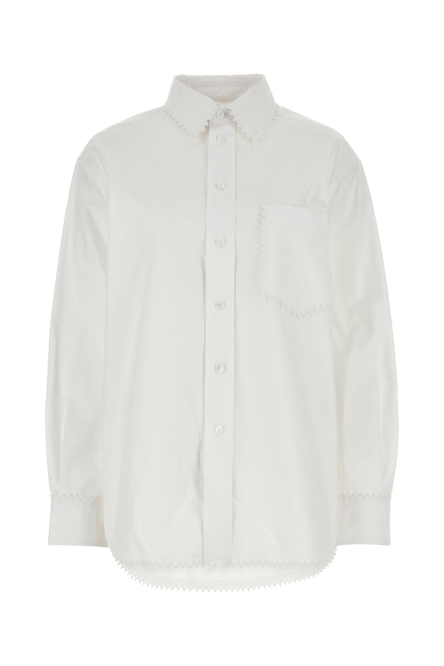 Bottega Veneta Camicia in oxorfd bianco