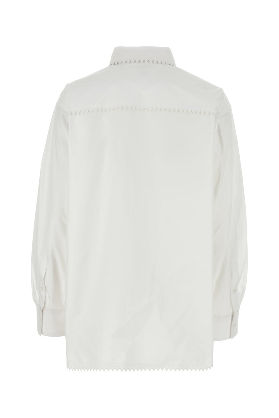 Bottega Veneta Camicia in oxorfd bianco, view 2