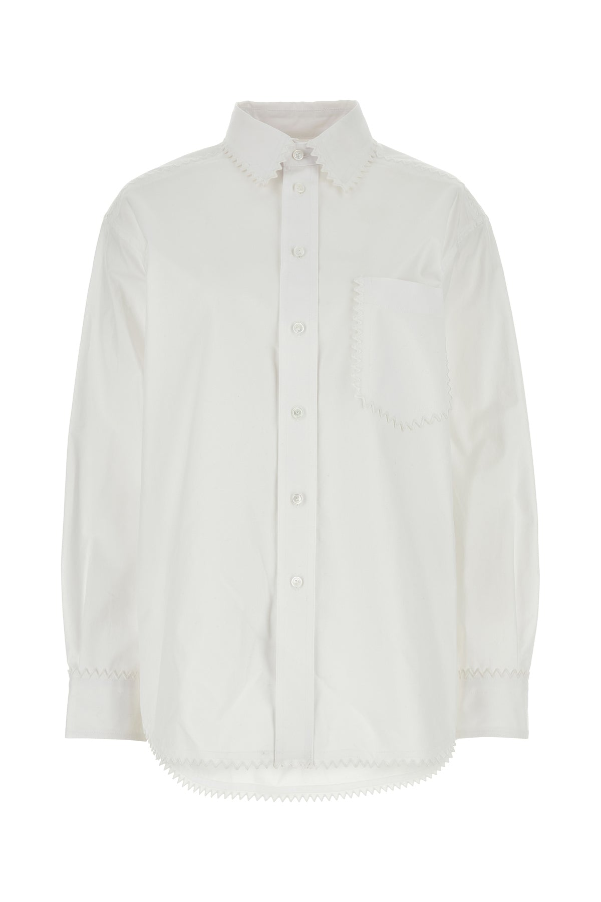 Bottega Veneta Camicia in oxorfd bianco