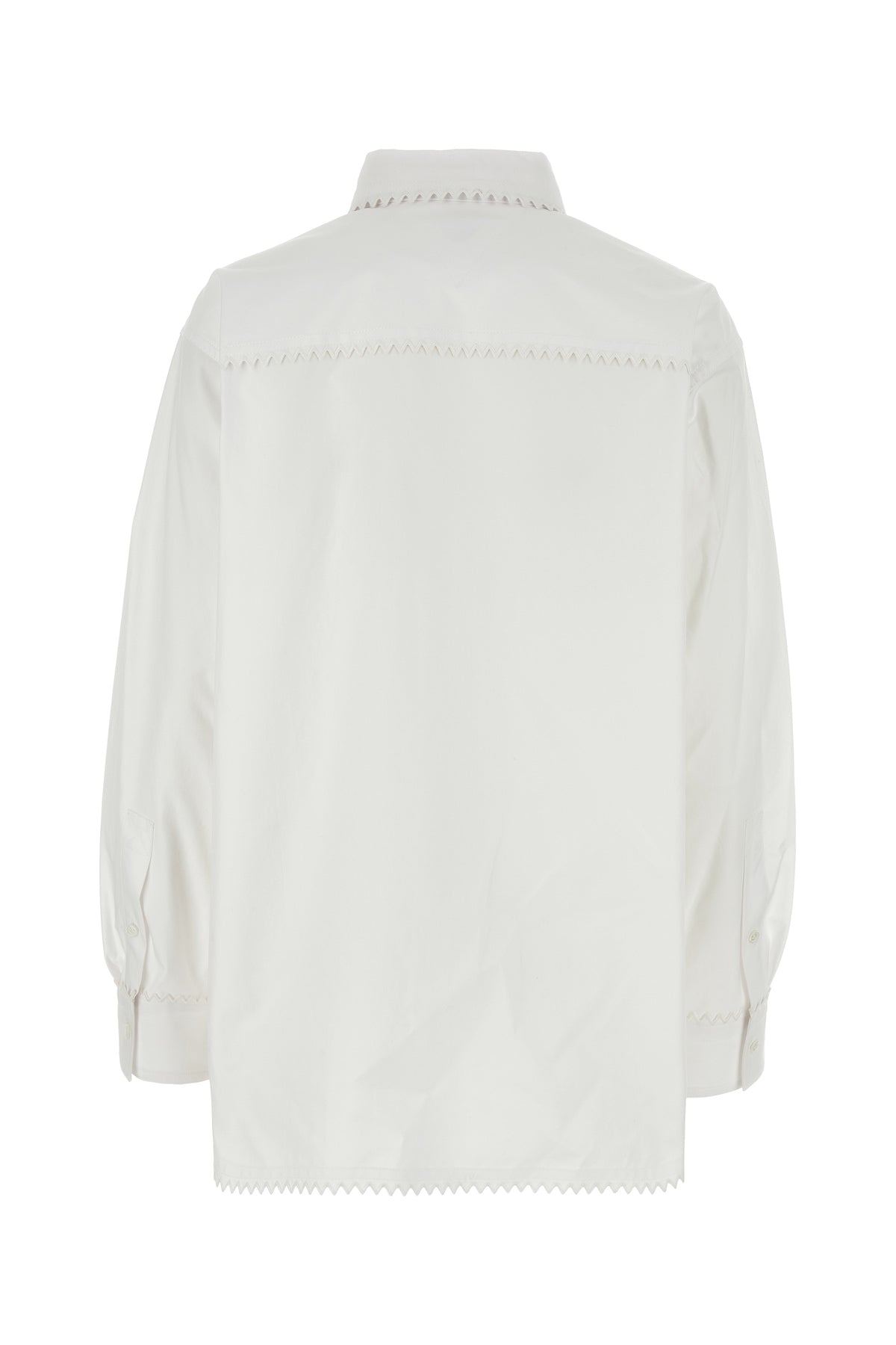 Bottega Veneta Camicia in oxorfd bianco, view 2