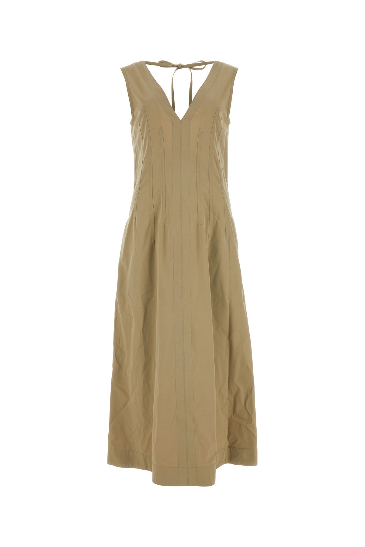 Bottega Veneta Abito in misto cotone cappuccino