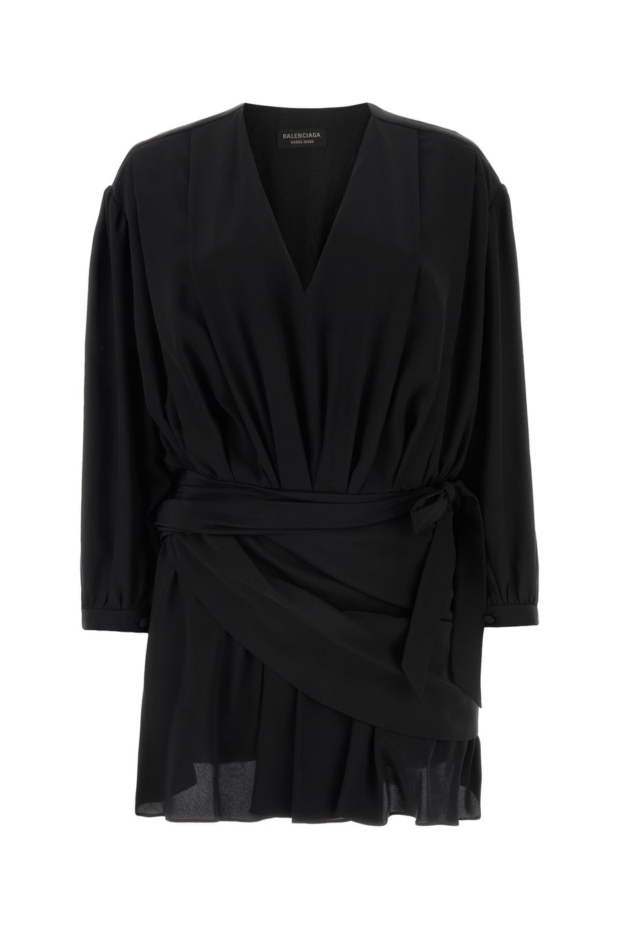 Balenciaga Mini abito in crepe nero