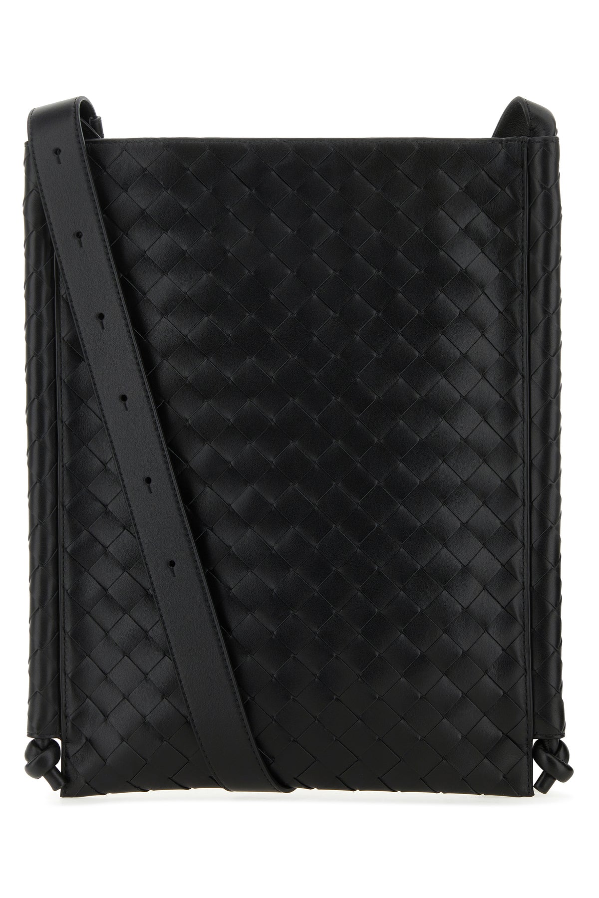 Bottega Veneta Borsa a tracolla Flat Loop in pelle nera