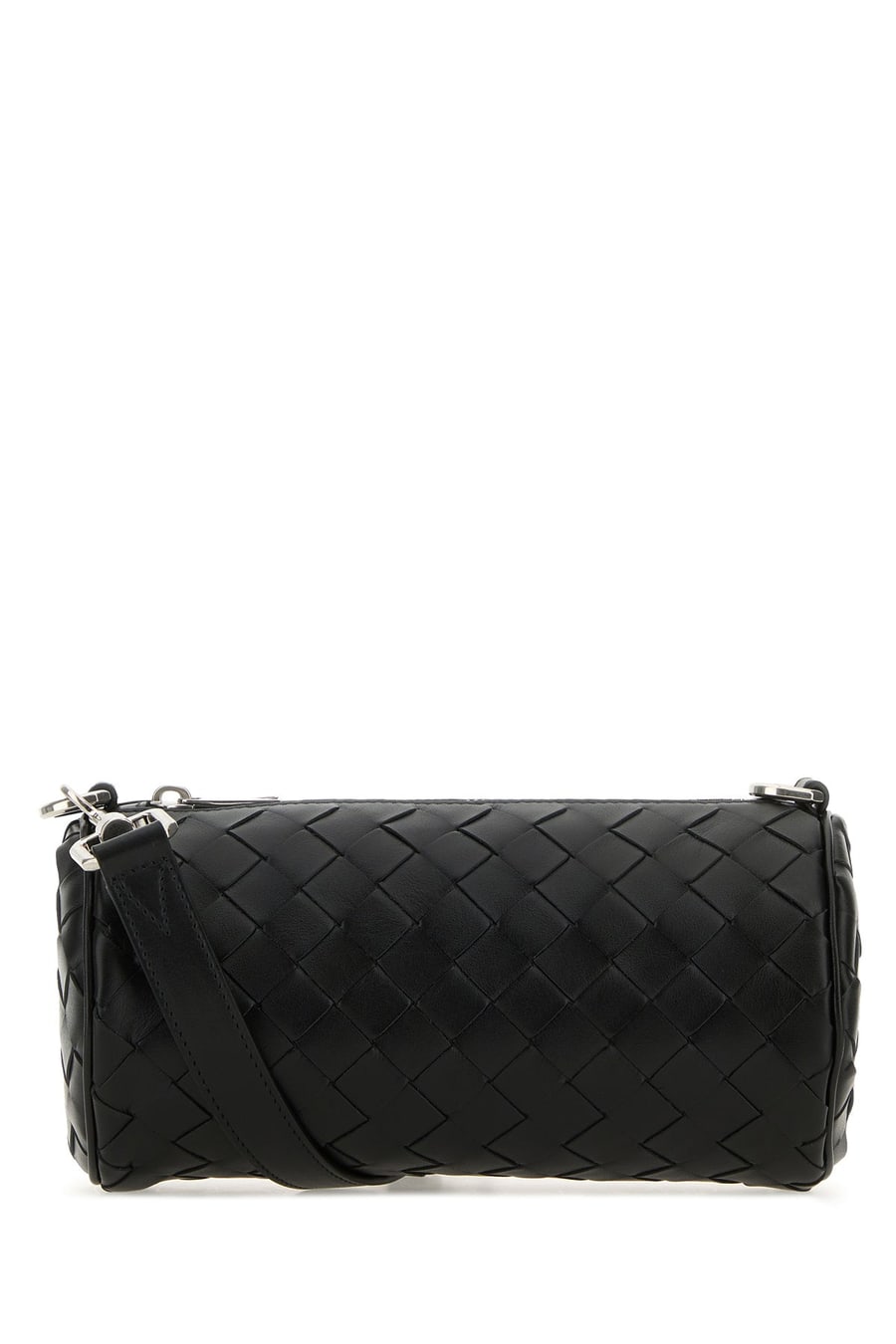 Bottega Veneta Borsa a tracolla Barrel in pelle nera