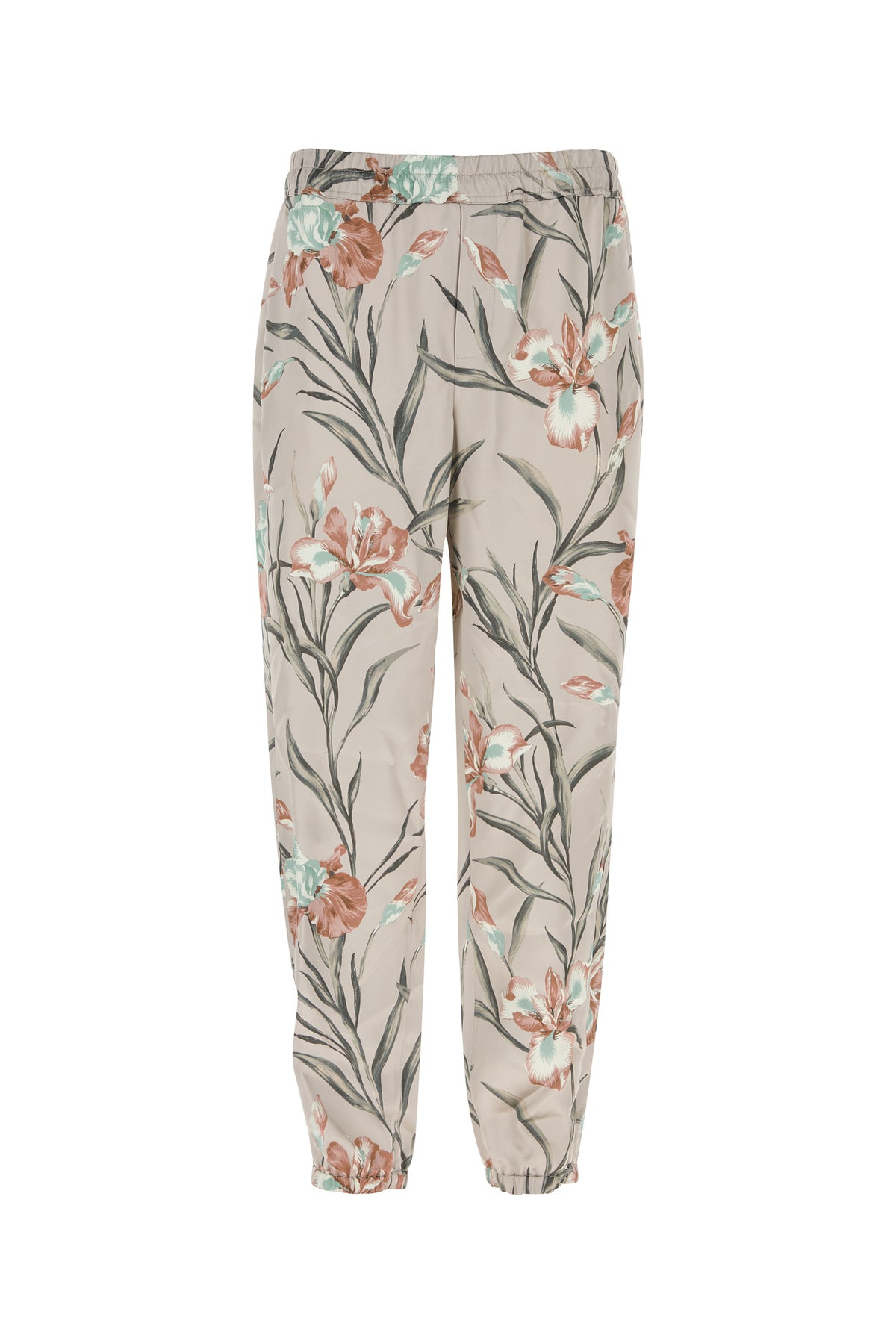 Saint Laurent Pantalone in raso stampato