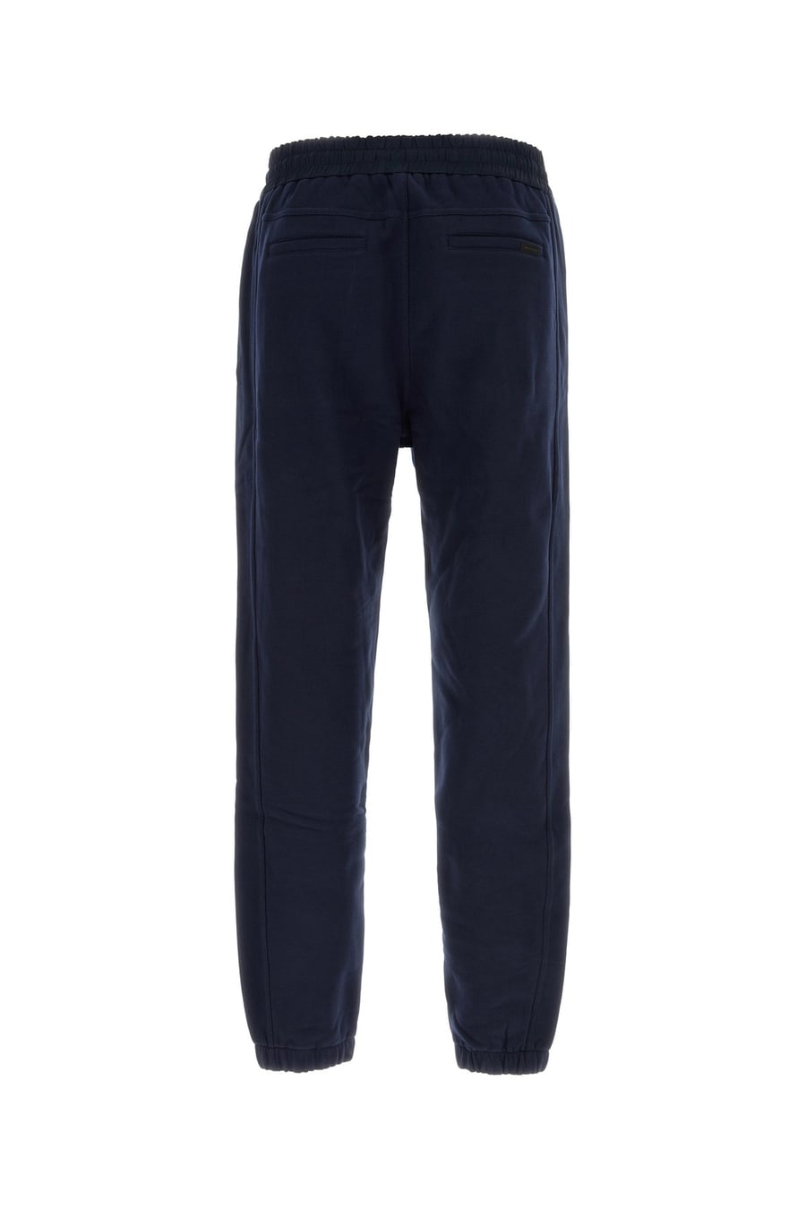 Saint Laurent Pantalone jogging in cotone blu scuro, view 2
