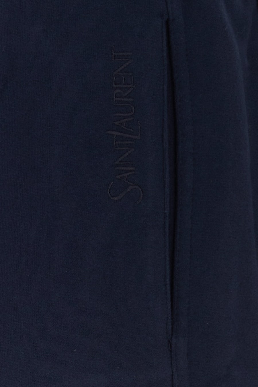 Saint Laurent Pantalone jogging in cotone blu scuro, view 5