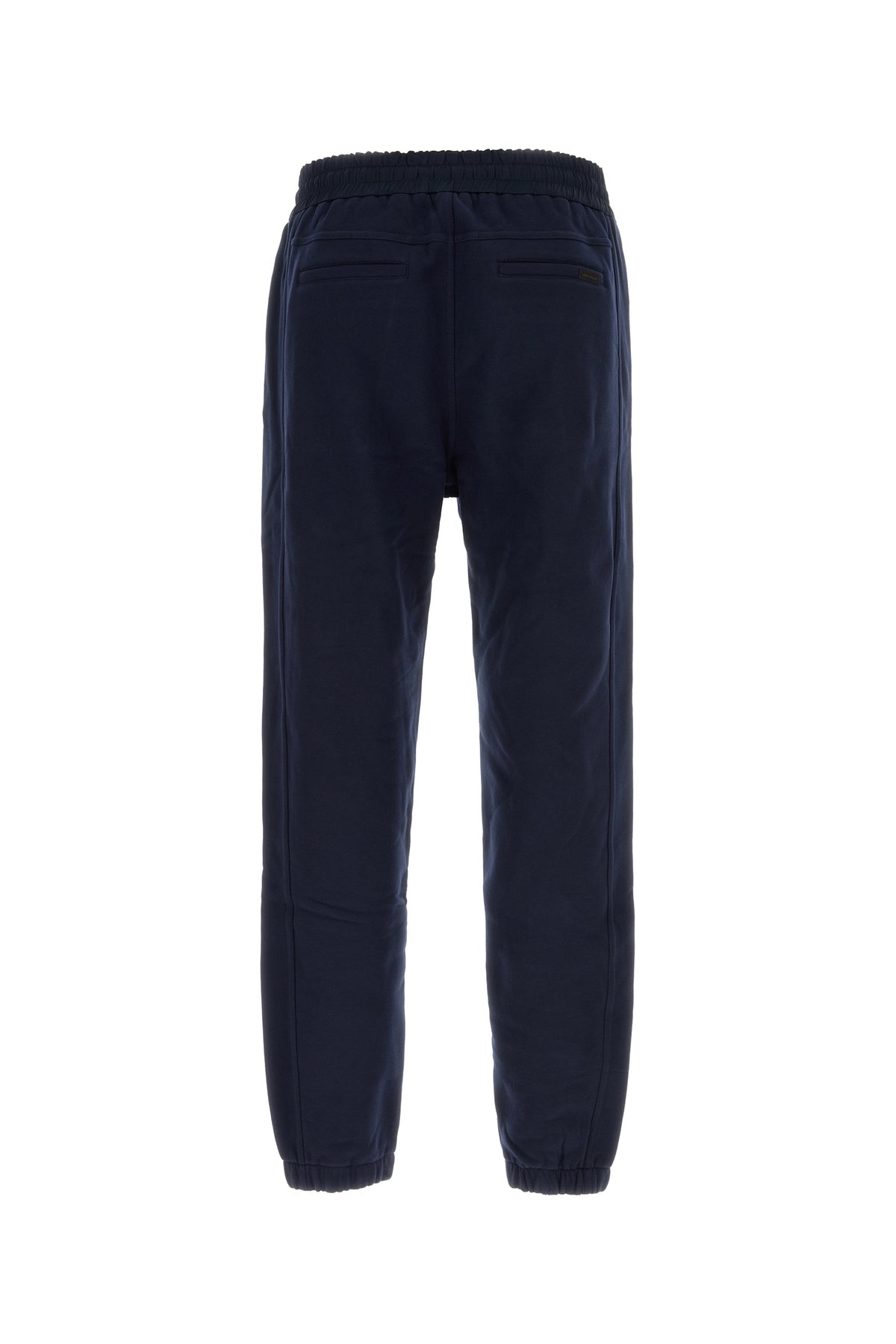 Saint Laurent Pantalone jogging in cotone blu scuro, view 2