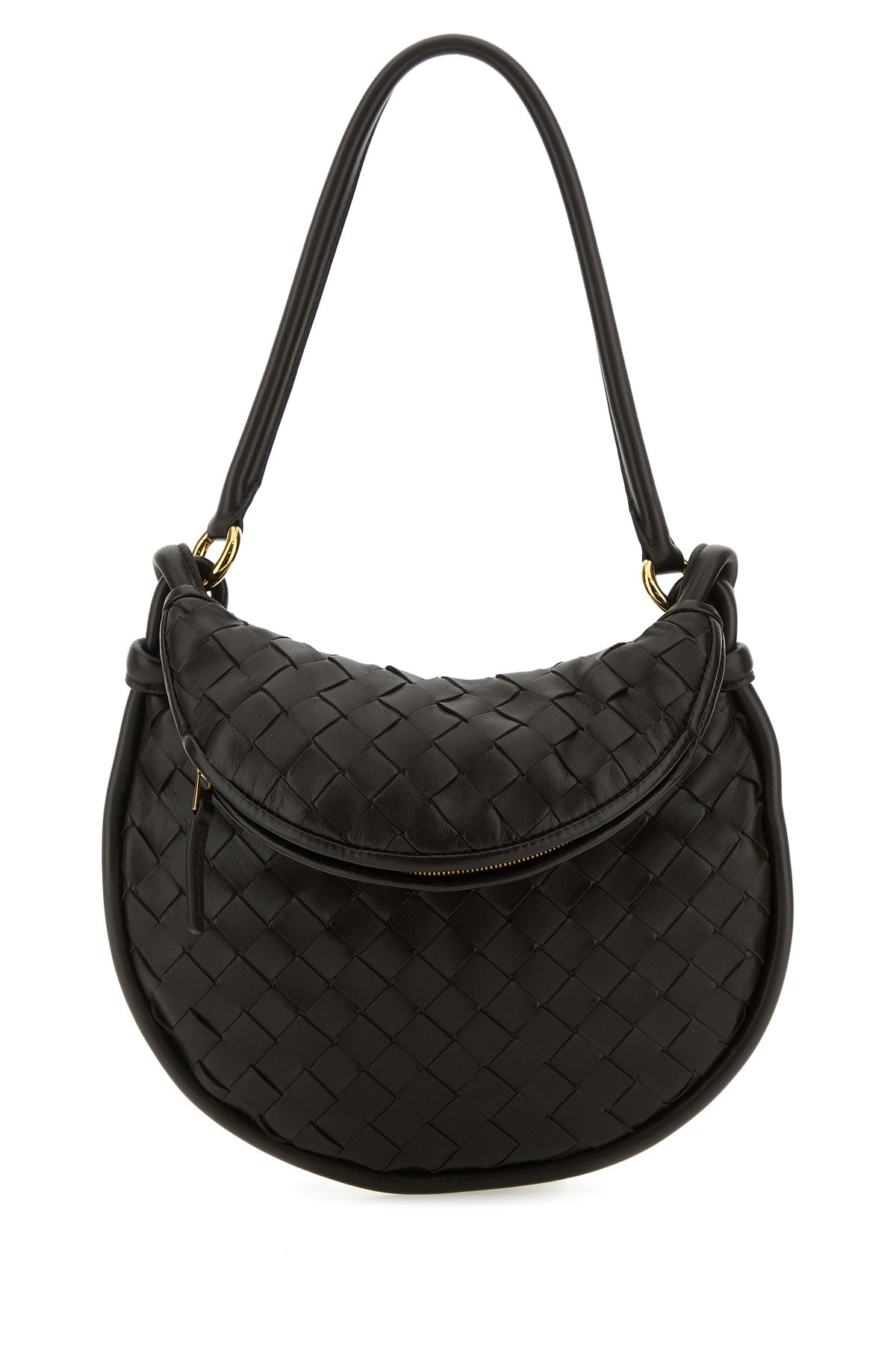 Bottega Veneta Borsa a spalla Gemelli piccola in pelle testa di moro