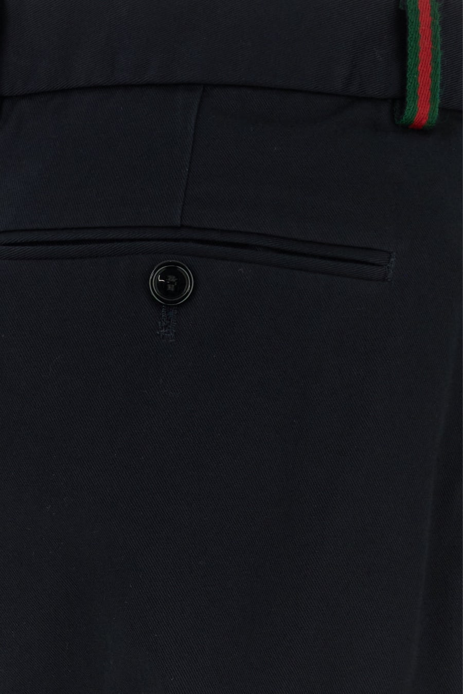 Gucci Pantalone chino in drill nero, view 3