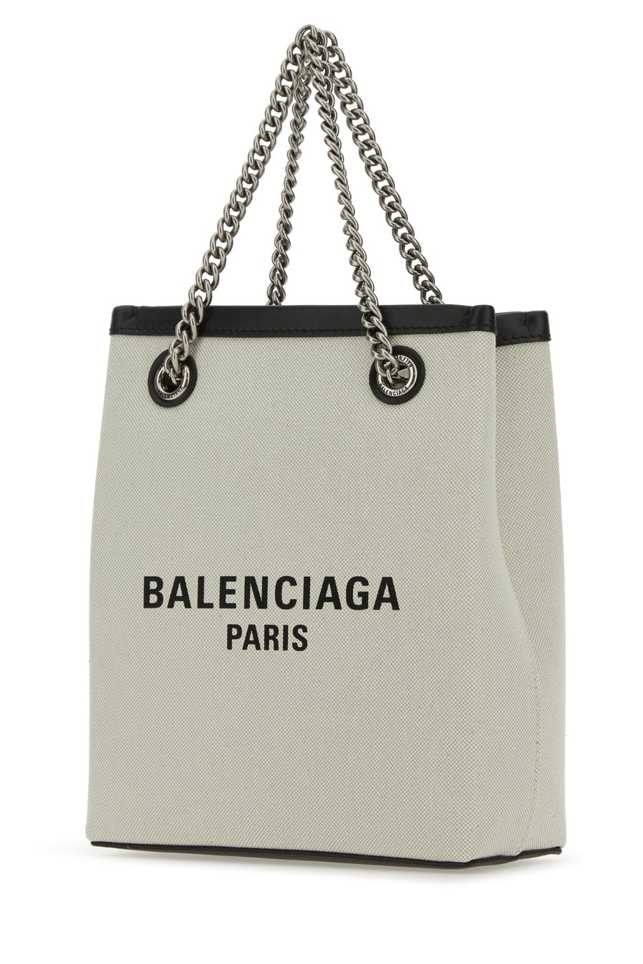 Balenciaga Borsa a mano Duty Free in tela sabbia, view 2