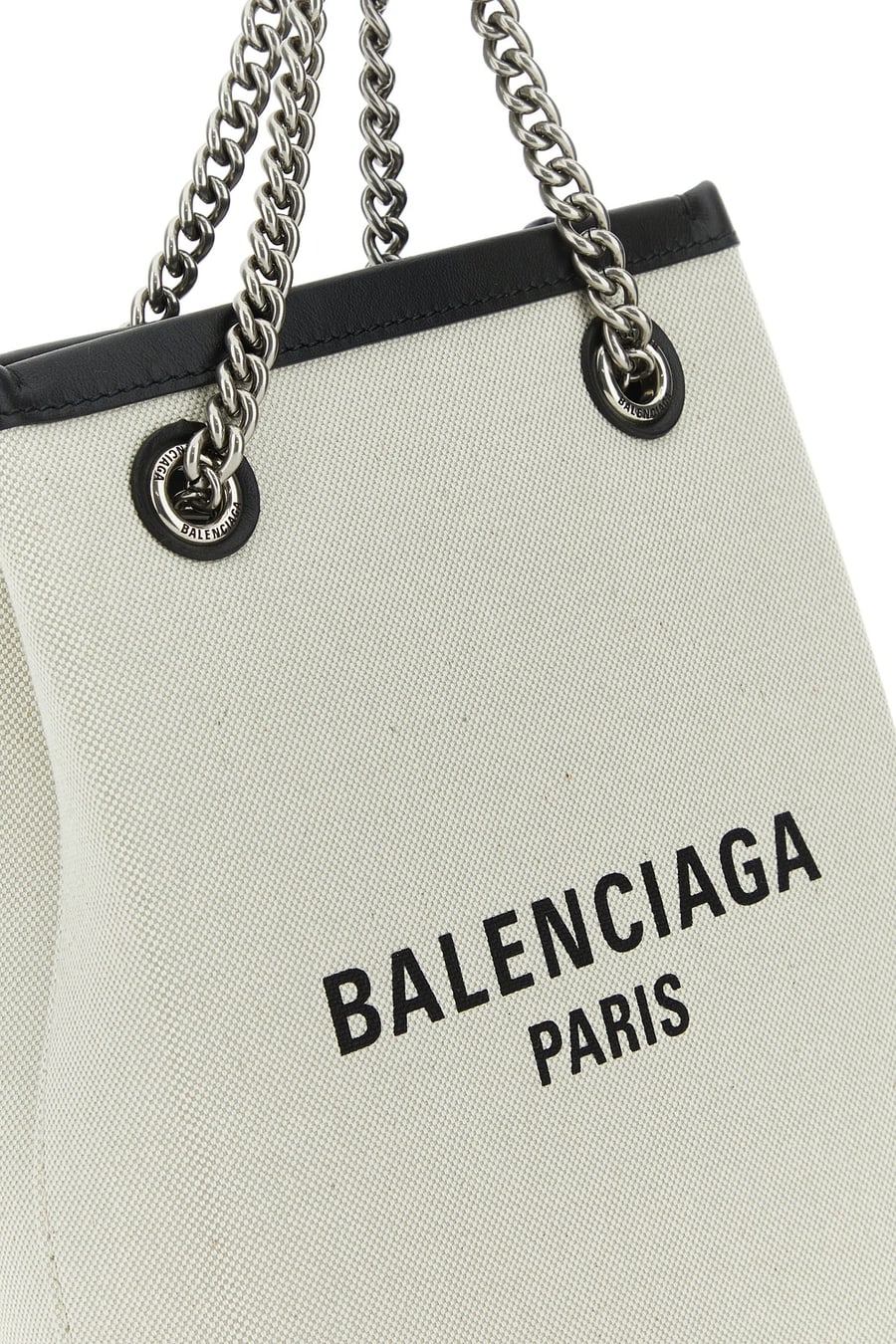 Balenciaga Borsa a mano Duty Free in tela sabbia, view 4