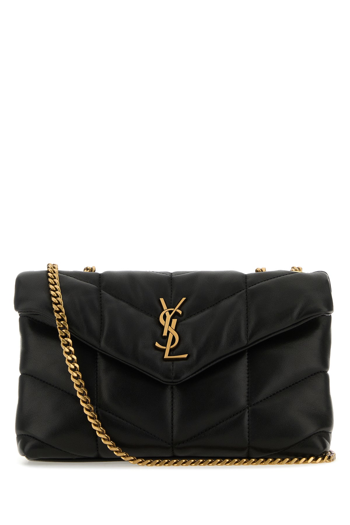 Saint Laurent Borsa a tracolla Puffer Toy in nappa nera