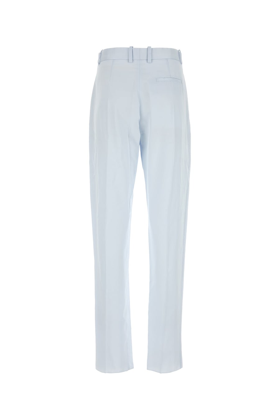 Bottega Veneta Pantalone in twill azzurro pastello, view 2