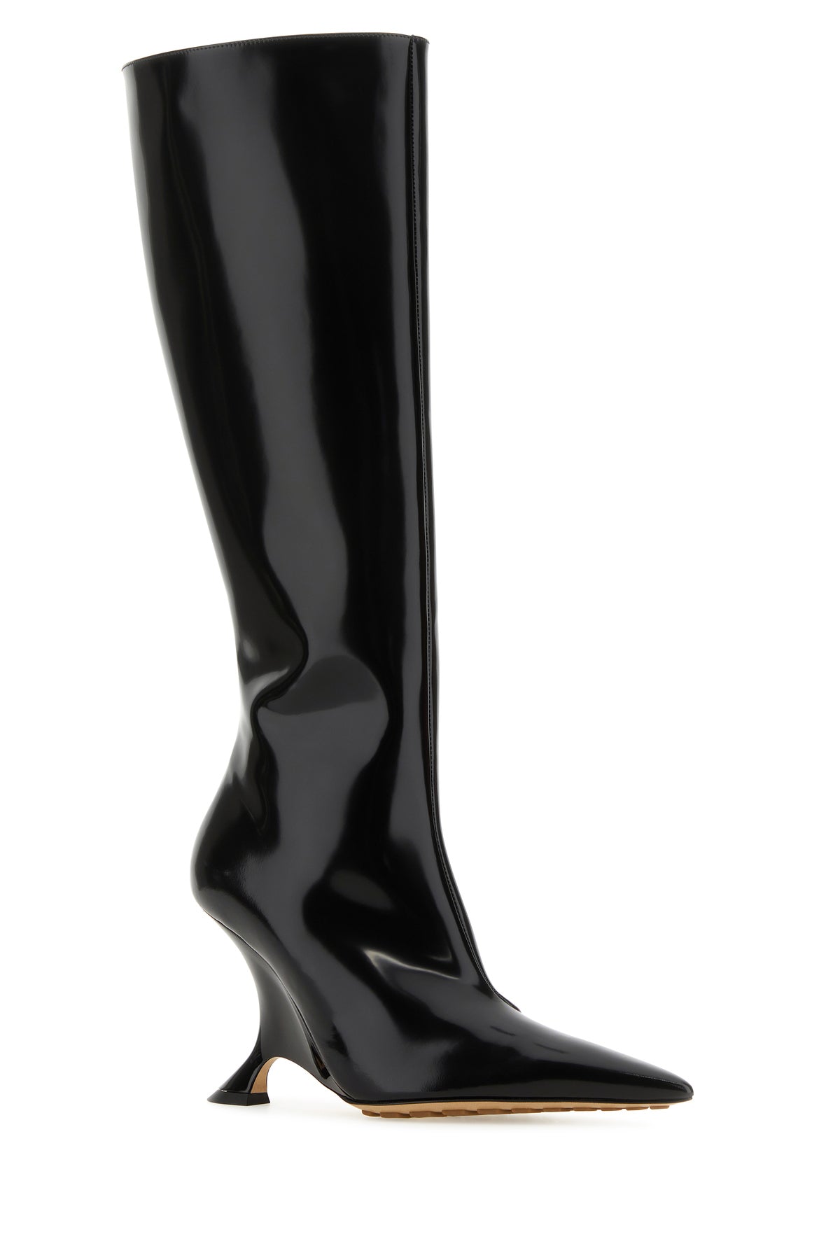 Bottega Veneta Stivali Rocket in pelle nera, view 2