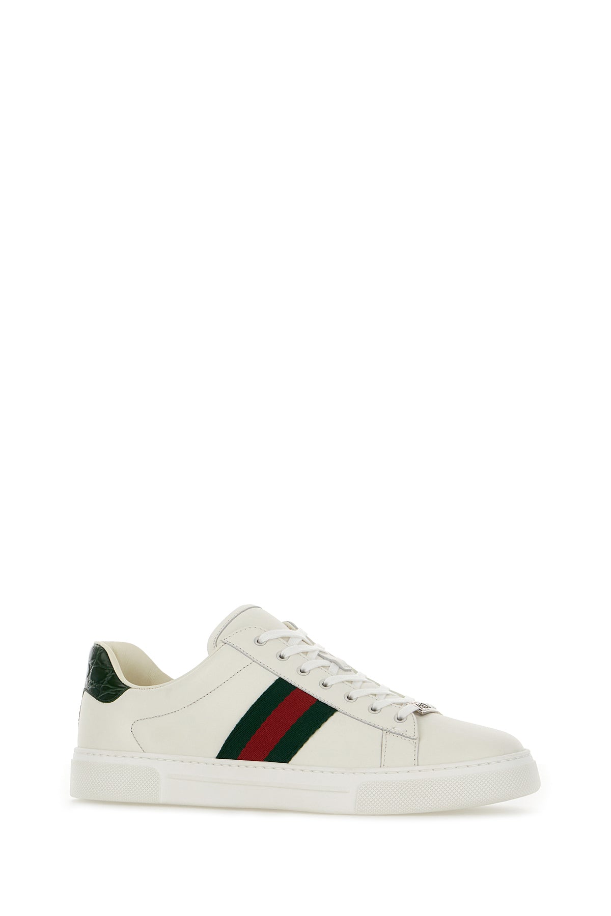 Gucci Sneakers Ace in pelle bianca, view 2