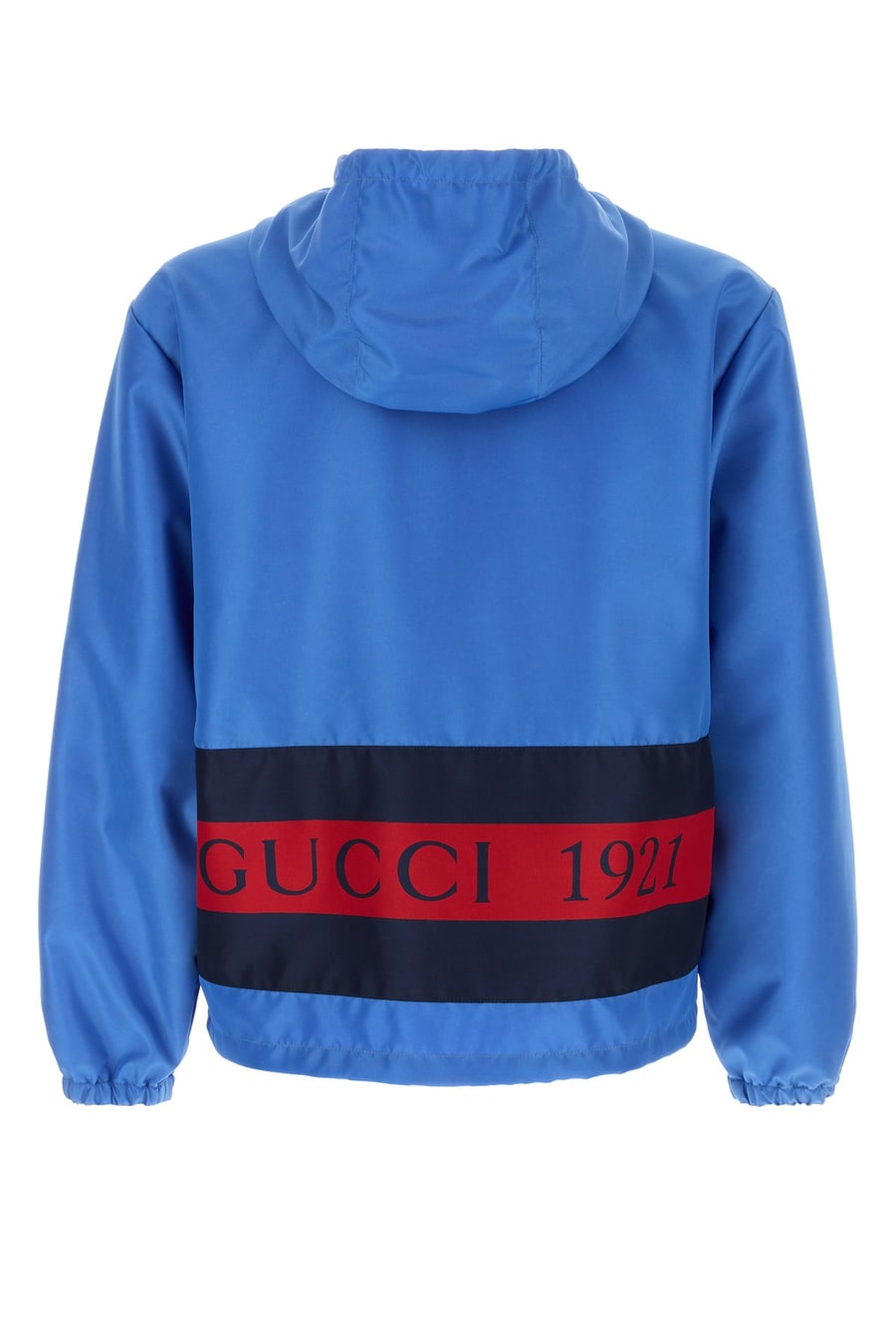 Gucci Giubbino in nylon blu, view 2