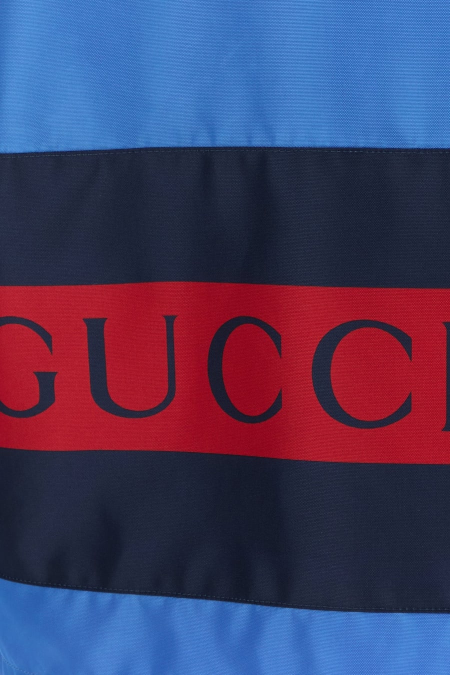 Gucci Giubbino in nylon blu, view 3