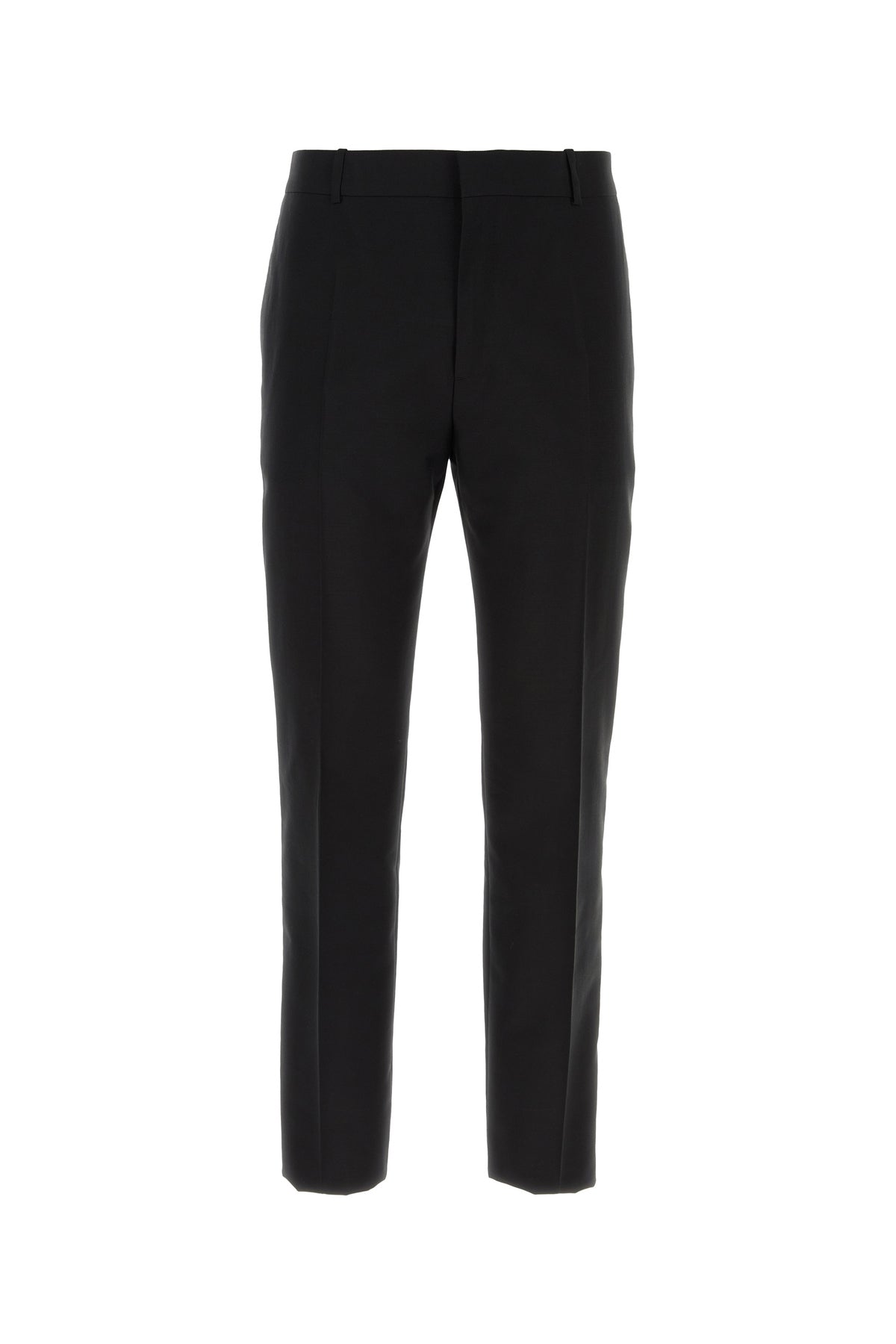 Alexander McQueen Pantalone in gabardine nero