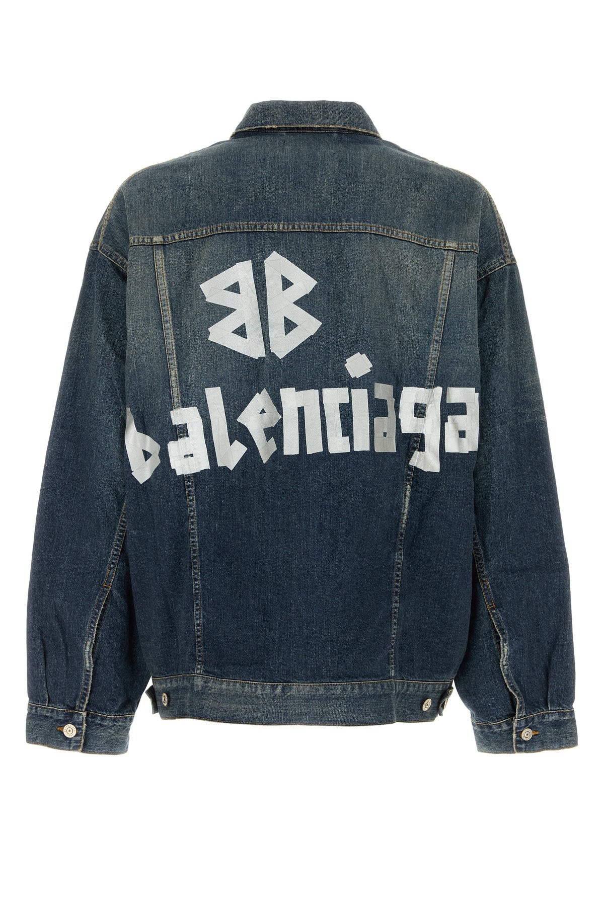 Balenciaga Giubbino oversize in denim, view 2