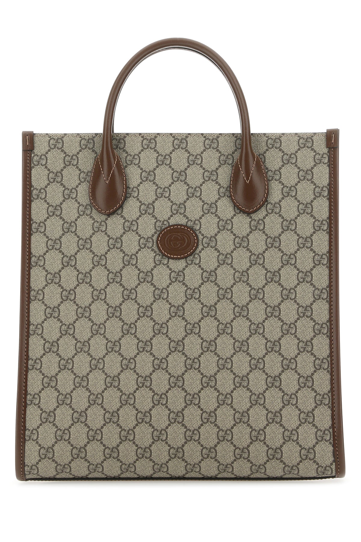 Gucci Borsa a mano in tessuto GG Supreme e pelle