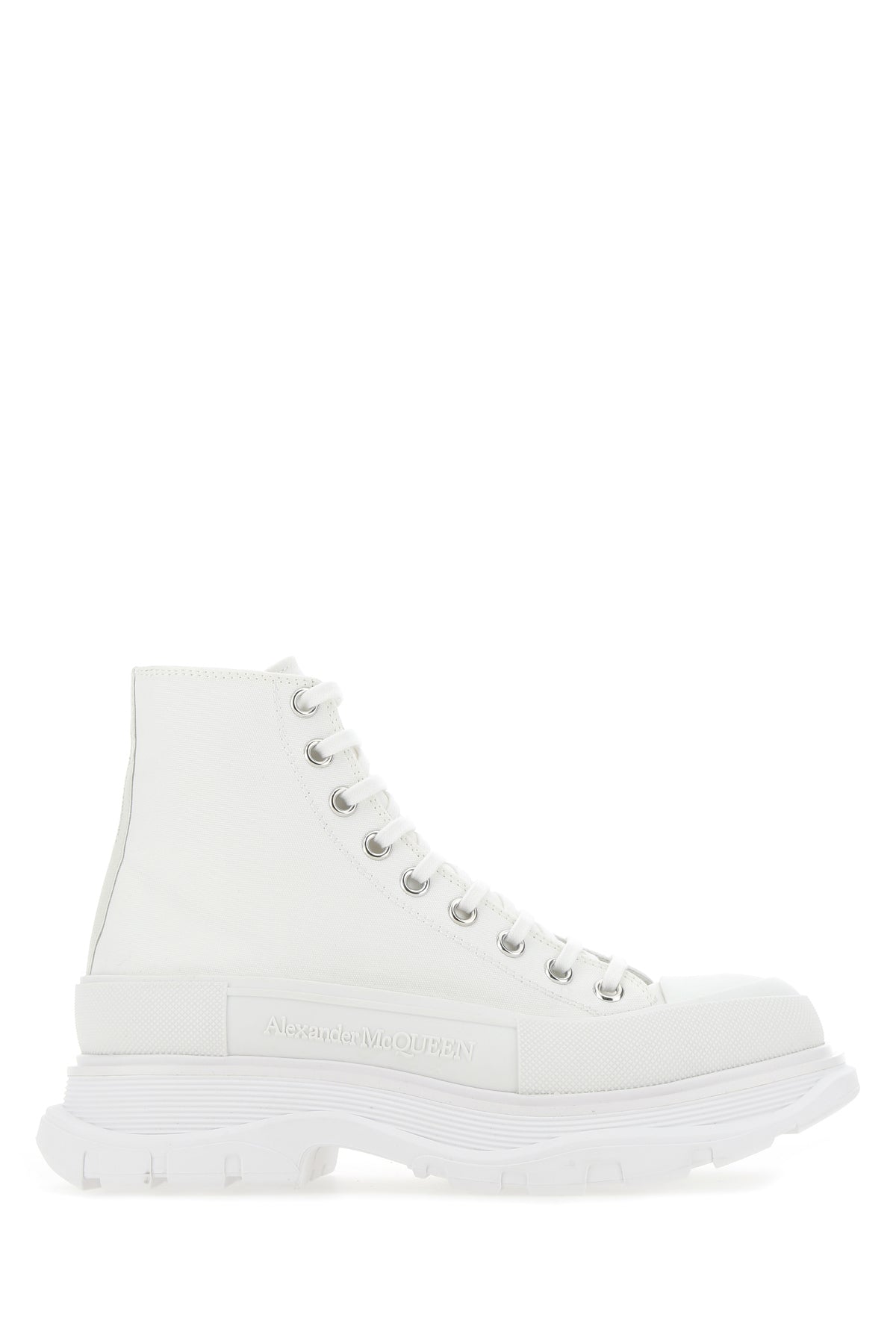 Alexander McQueen Sneakers Canvas Sack in tela bianca