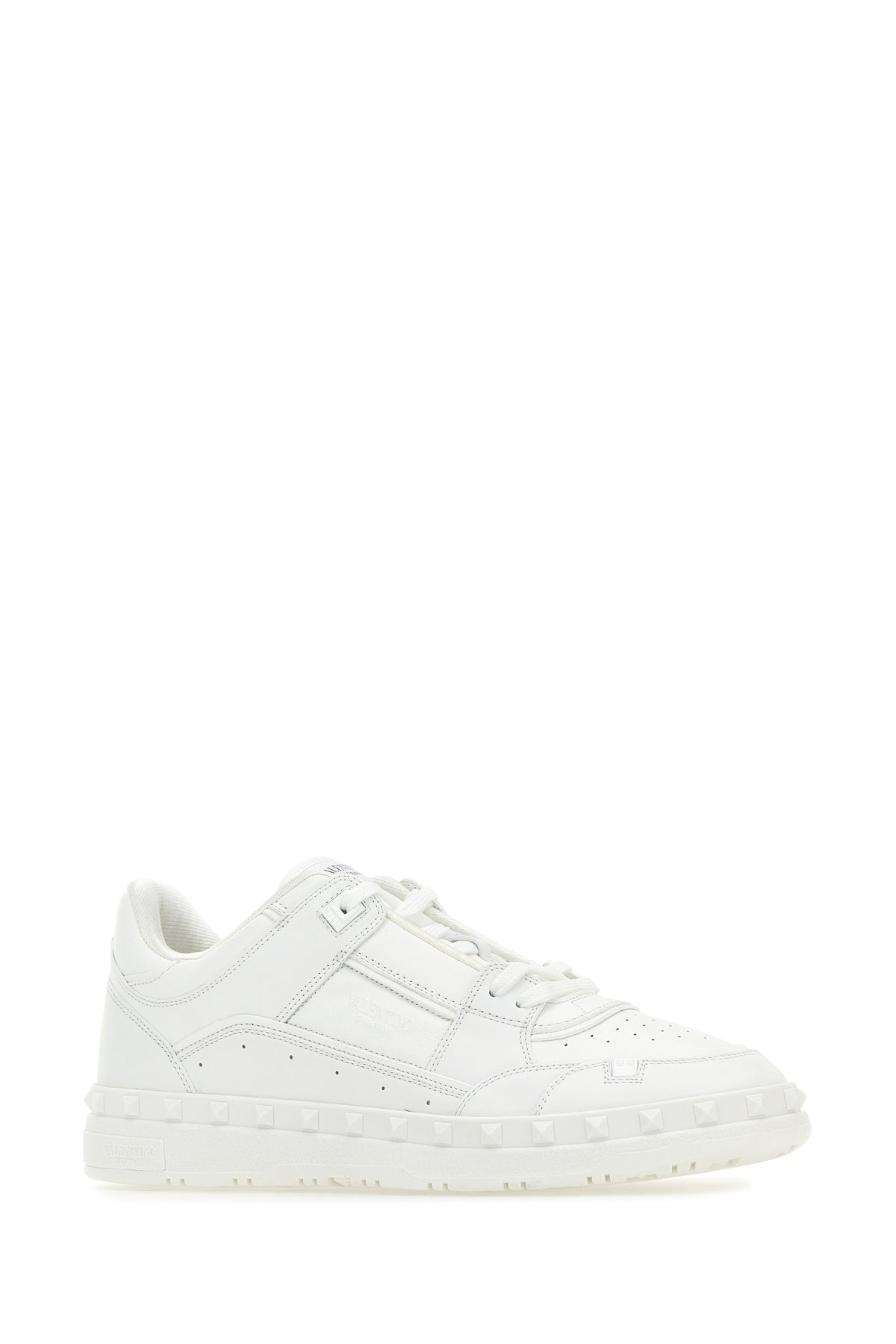 Valentino Garavani Sneakers Freedots in pelle bianca, view 2