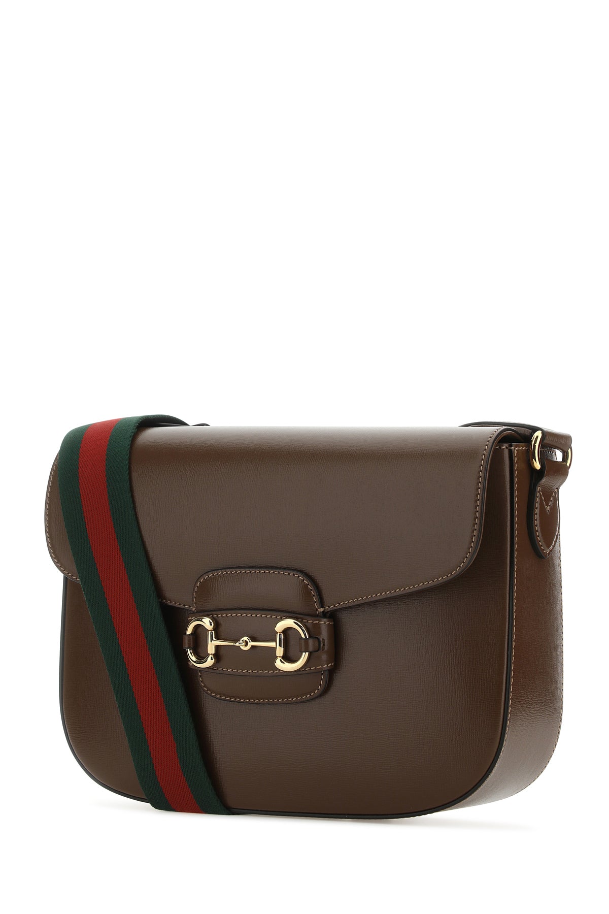 Gucci Borsa a spalla Horsebit 1955 in pelle marrone, view 2