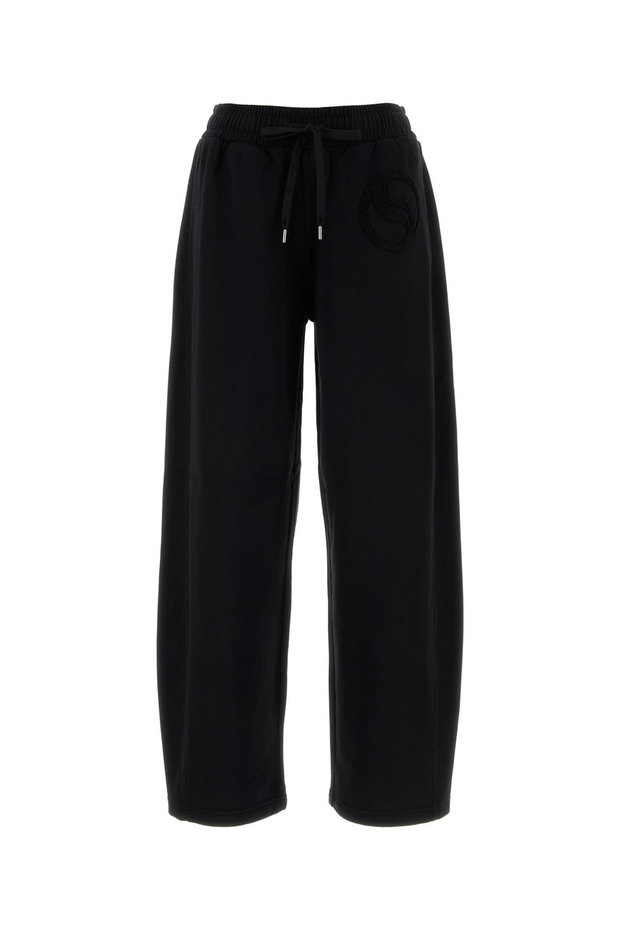 Stella McCartney Pantalone jogging in cotone nero