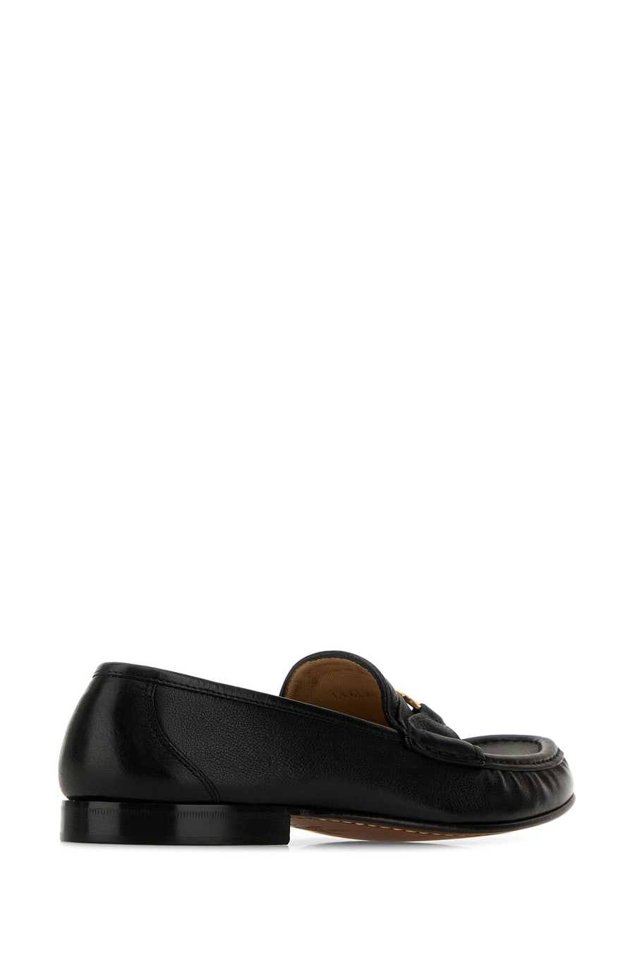 Valentino Garavani Mocassini VLogo in pelle nera, view 3