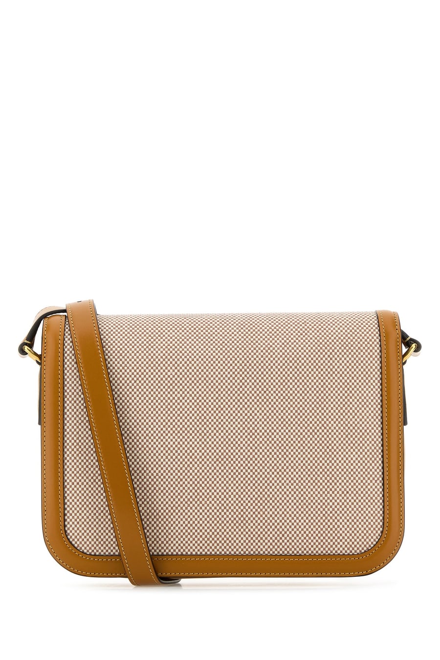 Valentino Garavani Borsa a spalla 9TO5 bicolor in tela e pelle, view 3