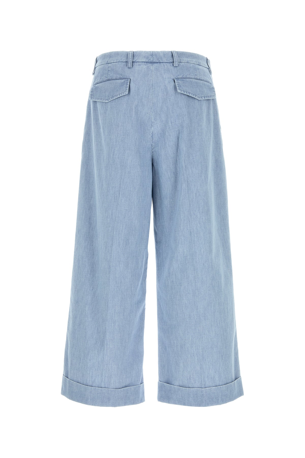 Valentino Garavani Jeans dalla gamba ampia in denim azzurro, view 2